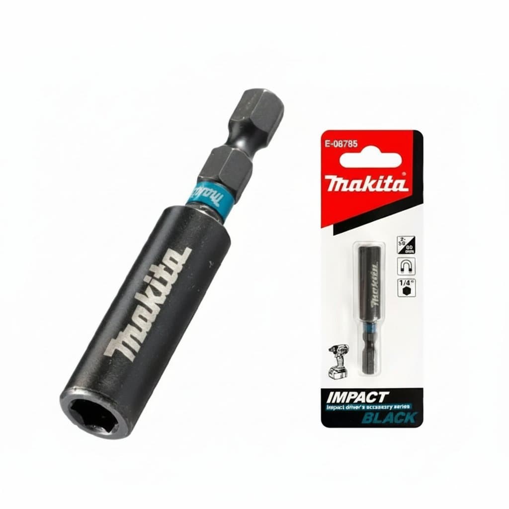 Makita 1/4 Magnetic Extension Bit Holder | 60MM Impact Driver Accessory | Professional Tool Holder - Image 1