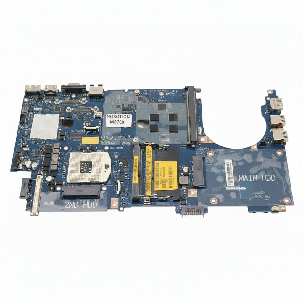 NOKOTION laptop motherboard for Dell Precision M6700, model QAR10 LA-7933P with QM77 chipset and DDR3 memory, fully tested.