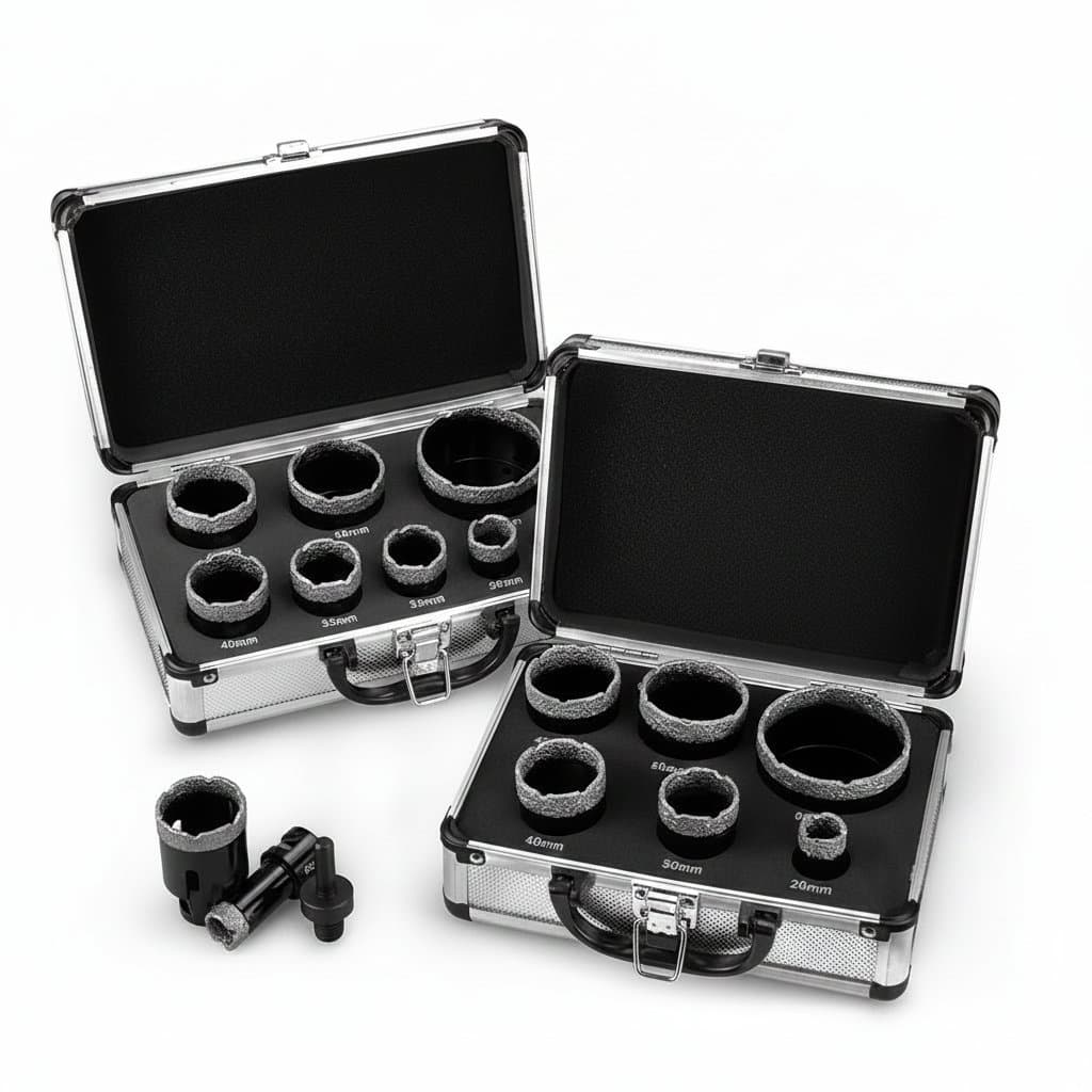 Diamond Drill Bit Set | 6-Piece M14 Thread | For Porcelain, Granite & Marble