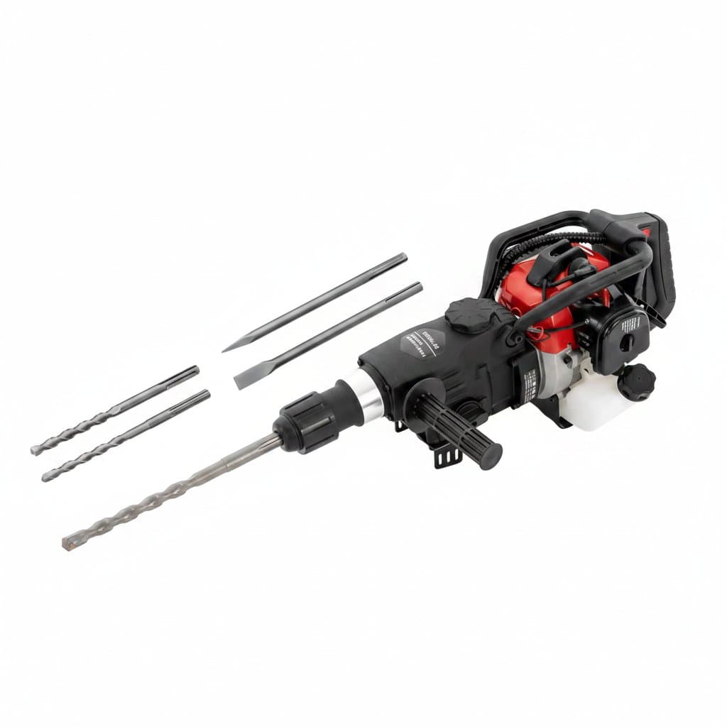 33cc Demolition Jackhammer | 2-Stroke Gas-Powered | Heavy-Duty Drilling & Crushing