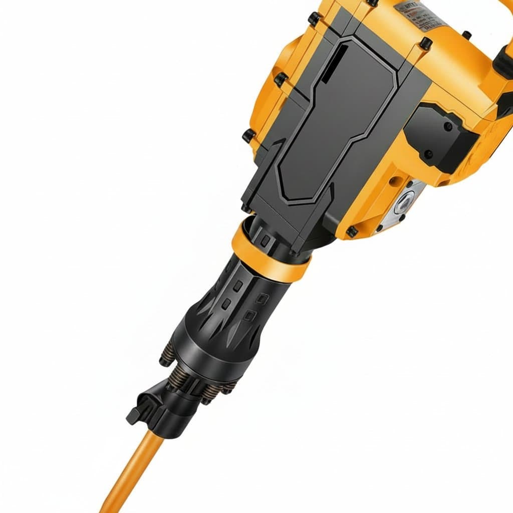 4600W Electric Demolition Hammer | 2050 BPM Concrete Breaker with 3 Chisel Set - Image 1