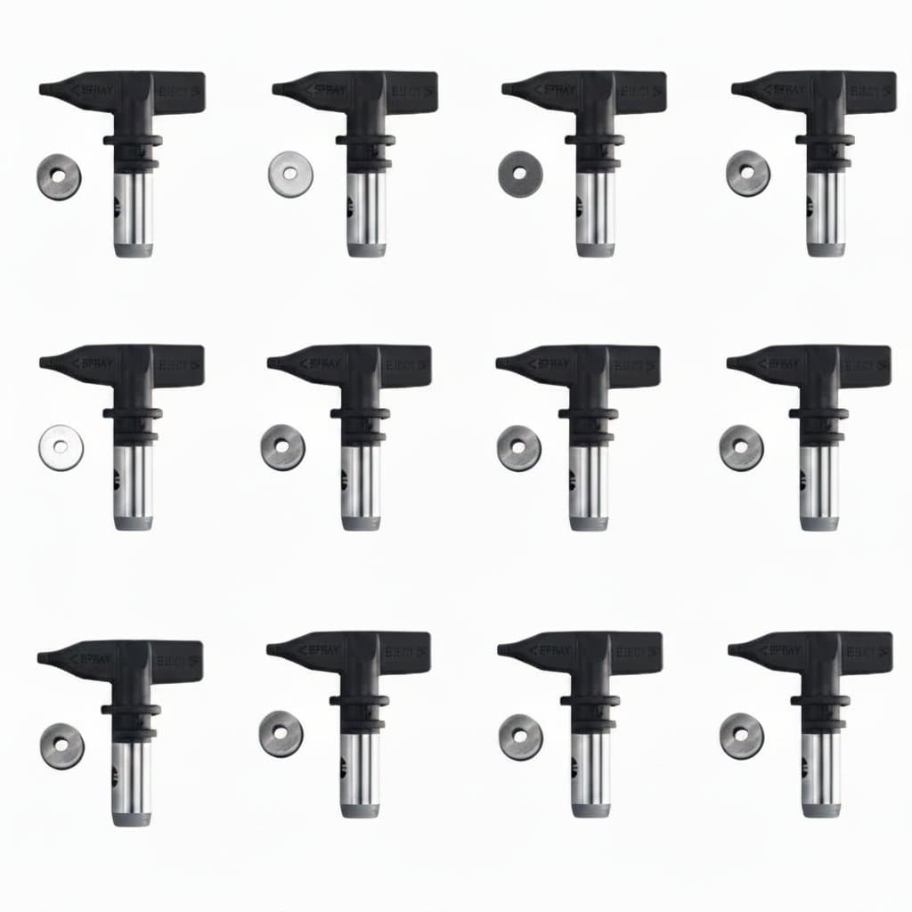RONGPENG reversible tungsten steel airless paint spray nozzle for paint sprayer machines, durable accessory tool.