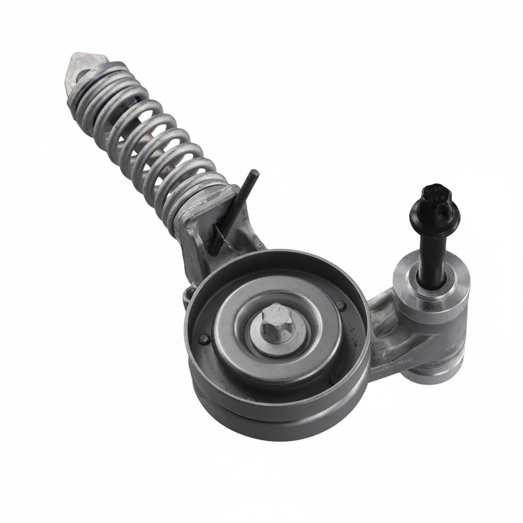 Drive belt tensioner, part numbers 55565236/55352021/9031965, for 2011-2015 Chevy Cruze, Sonic, Trax, Cruze Limited, and Buick Encore.