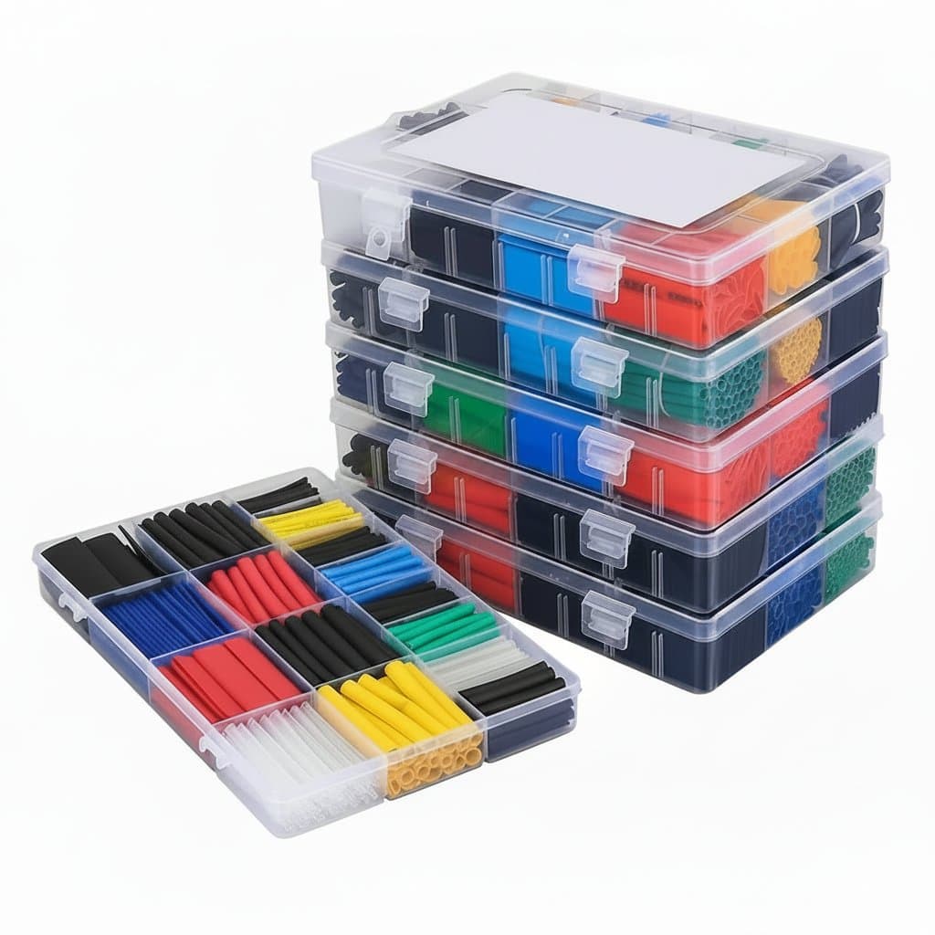 Heat Shrink Tubing Kit | Electrical Wire Insulation | Assorted Sizes for Connections - Professional Grade Tool