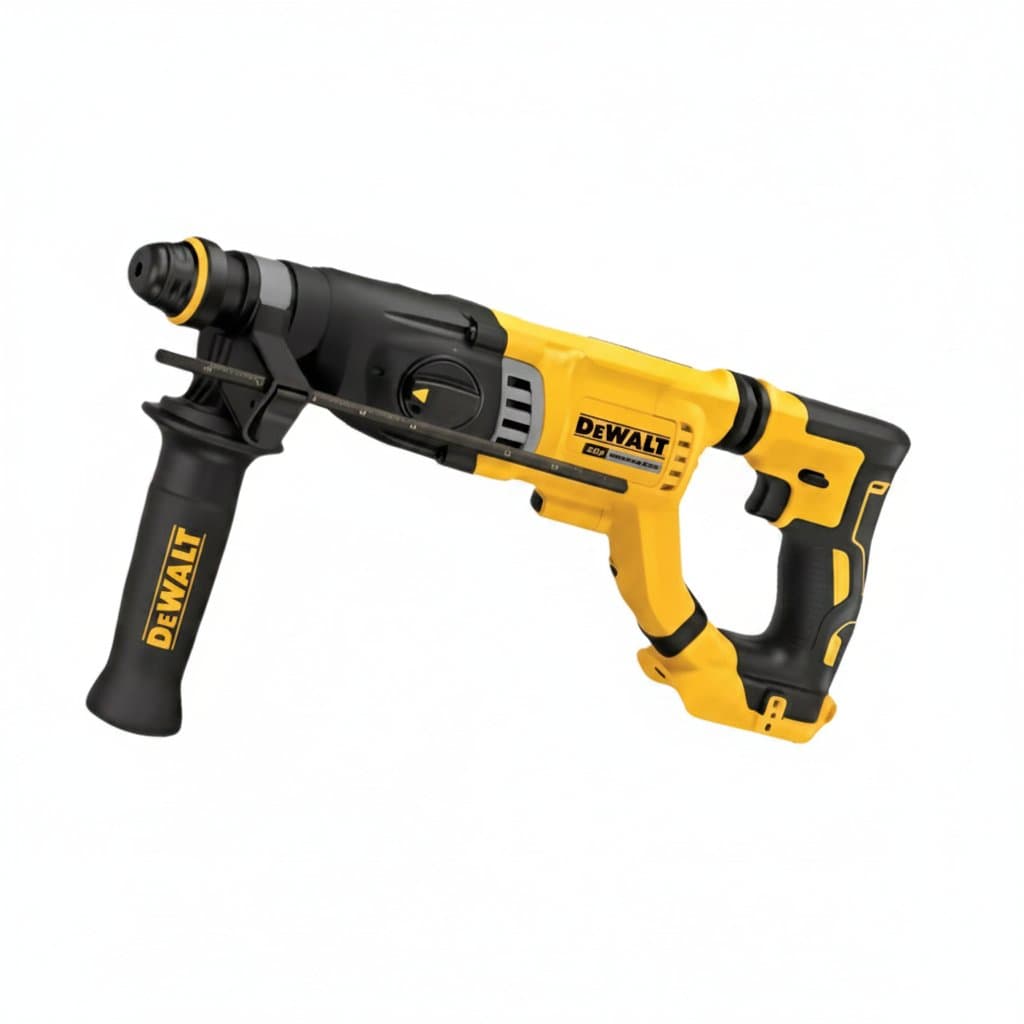 DEWALT DCH263 20V Cordless SDS Rotary Hammer Drill, a professional D-handle power tool for drilling concrete walls and masonry.