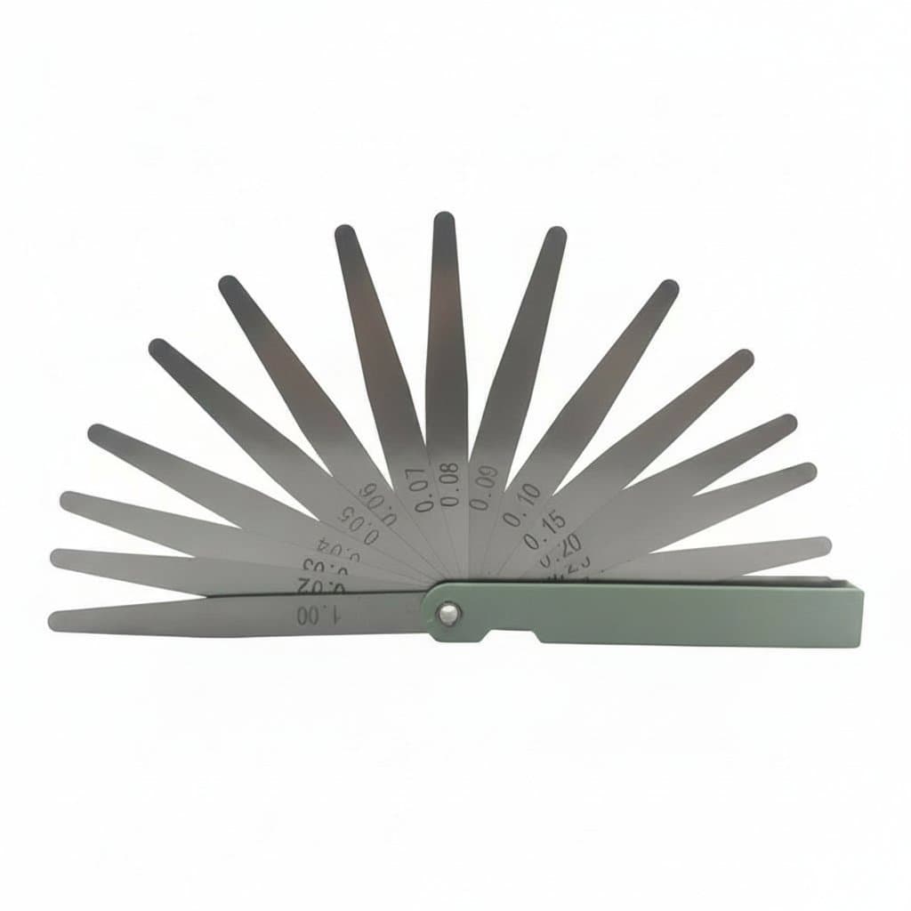 17-Blade Feeler Gauge Set | 0.002-0.040 in. (0.05-1.00 mm) | Engine Valve & Spark Plug Gap Tool