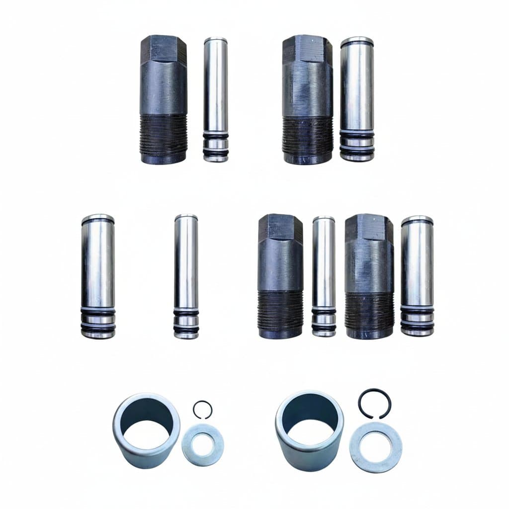 Replacement hydraulic jack piston pump core for floor jack repair, featuring a durable metal cylinder and plunger assembly.