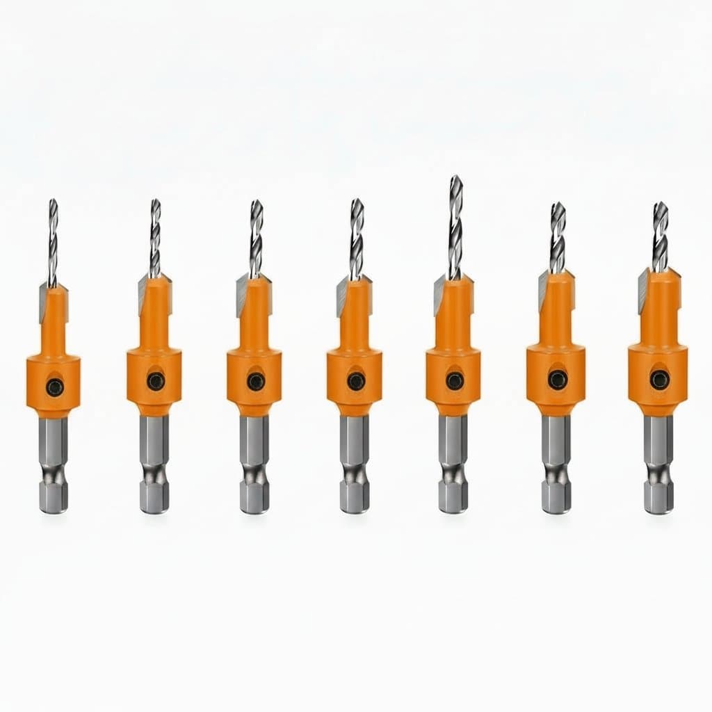 Screw Hole Countersunk Drill | Double-Edged Woodworking Bit | Hexagonal Shank Design