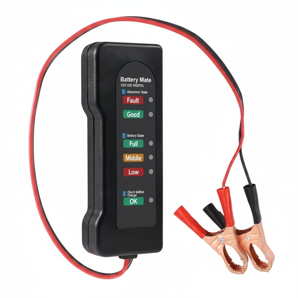 12V Car Battery & Alternator Tester | Automotive Electrical System Analyzer | Battery Charging System Checker