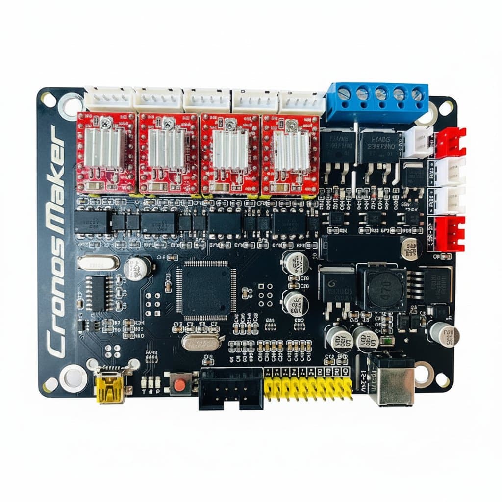 GRBL 4-Axis CNC controller board with offline handheld pendant, USB driver, and 500W spindle for laser engraving and milling machines.