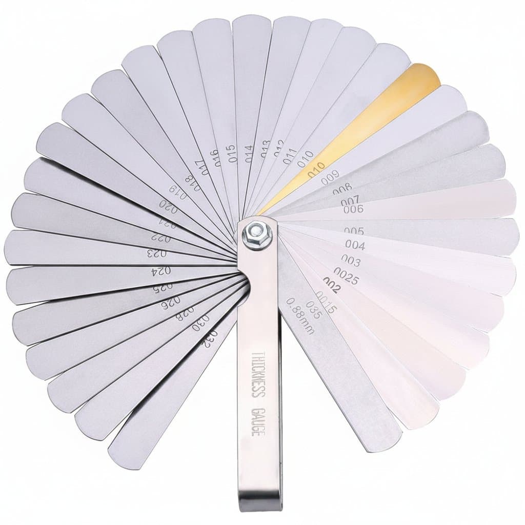 Feeler Gauge Set | 32 Stainless Steel Blades | Dual Marked Metric & SAE for Gap Measurement