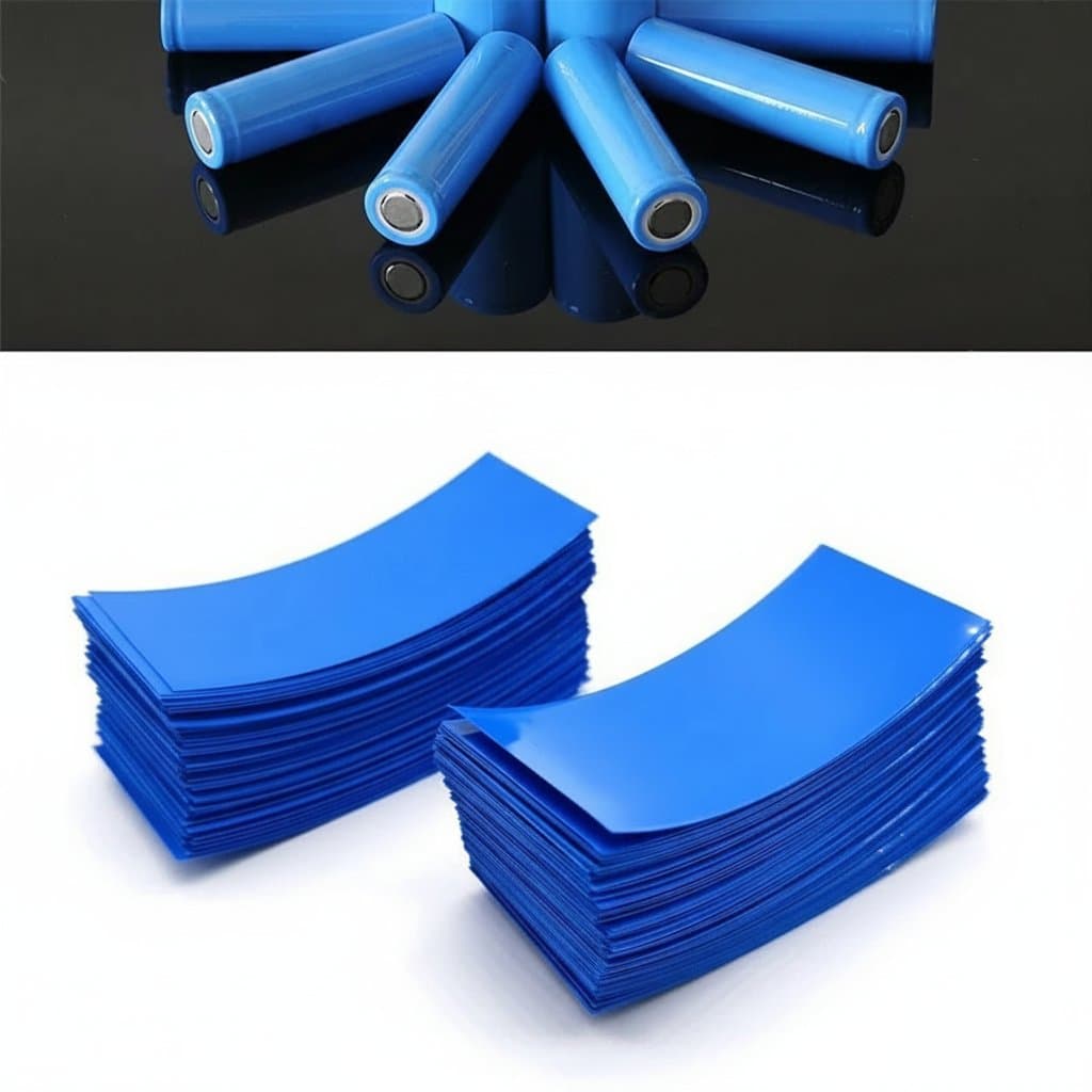 Heat Shrink Tubing | PVC Flat Battery Wrap for 18650 Cells | 100-Piece Assortment