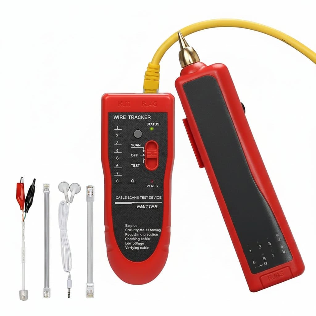 Ethernet Cable Tester | RJ45 RJ11 Network Test Tool | LAN Line Finder & Repair Kit