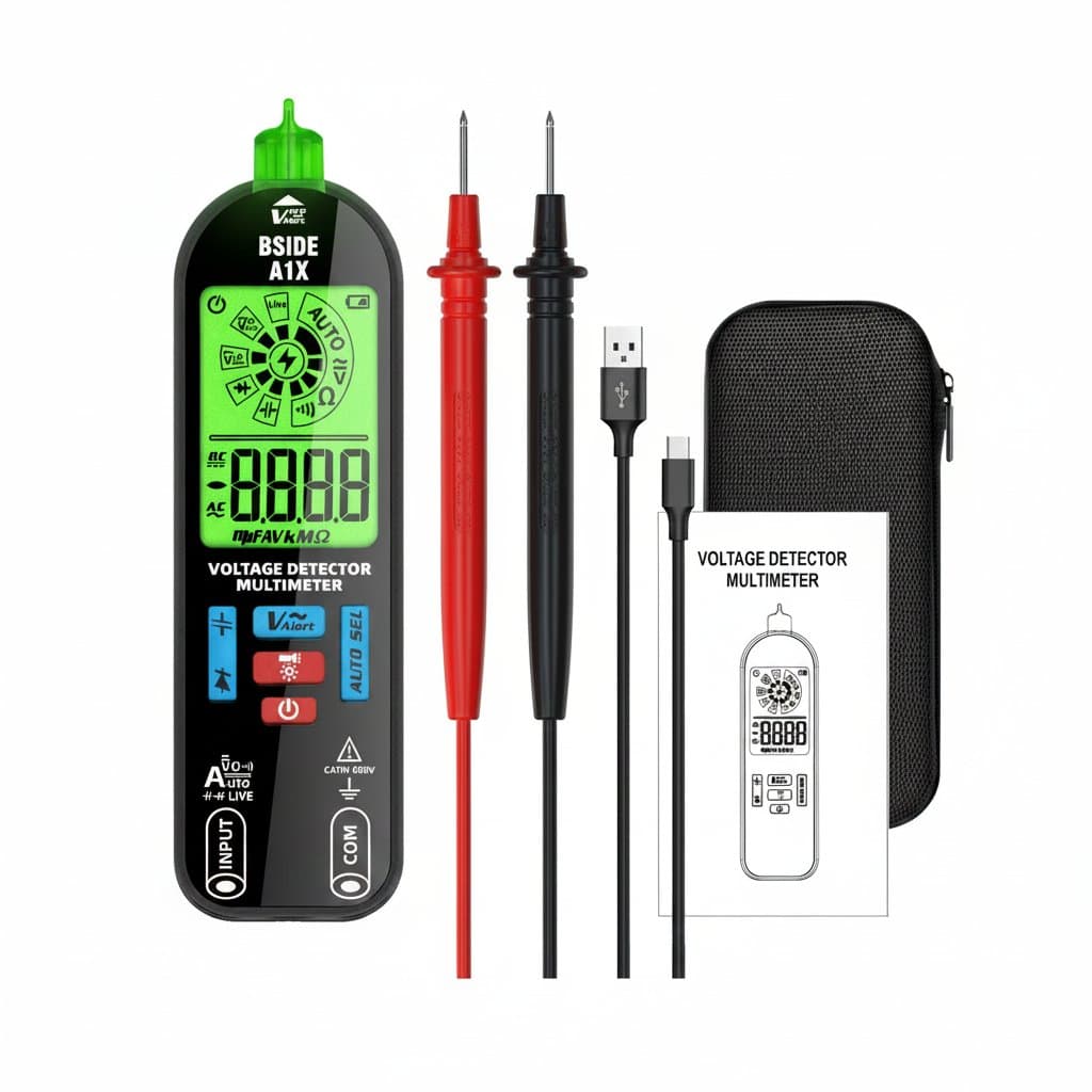 Non-Contact Voltage Tester Pen | Digital Voltmeter | USB Rechargeable Diode Meter