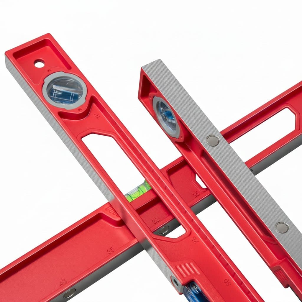 Magnetic Spirit Level | High Precision Cast Aluminium | Anti-Fall Multi-Function