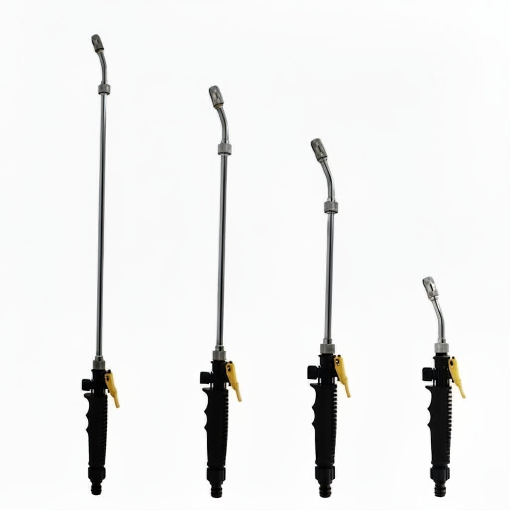 Heavy-Duty Metal Water Jet Nozzle | High Pressure Power Washer Wand | For Car Cleaning & Garden Use