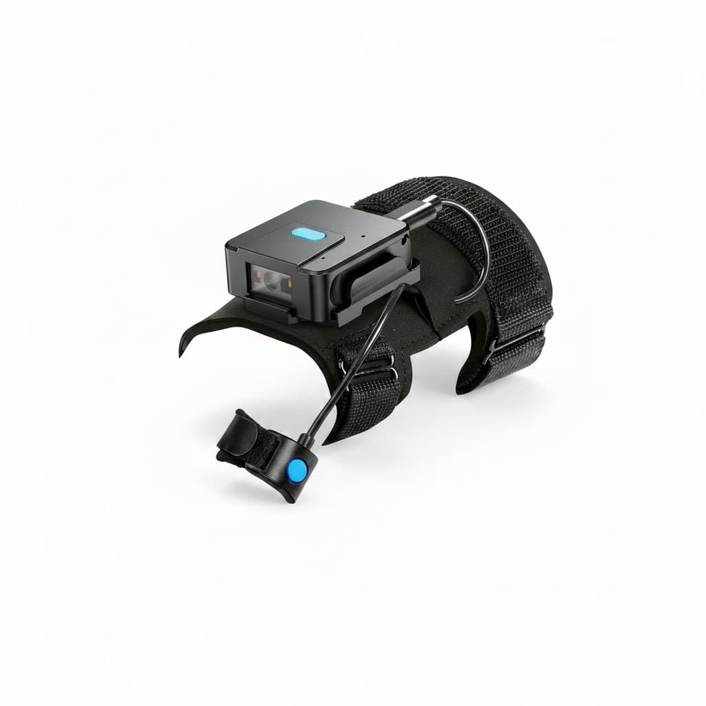 Wearable barcode scanner.