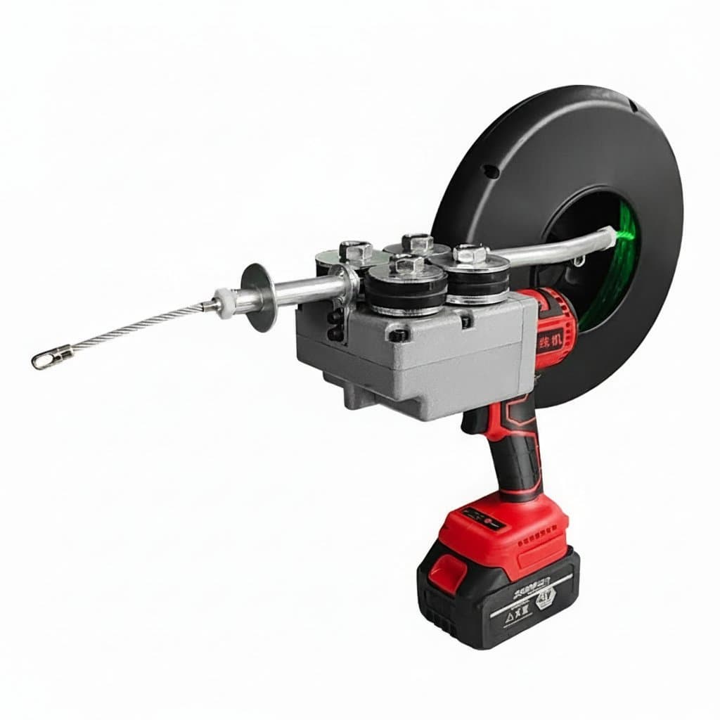 Electric Wire Puller | Heavy-Duty Construction Tool Kit | Industrial Cable Installation