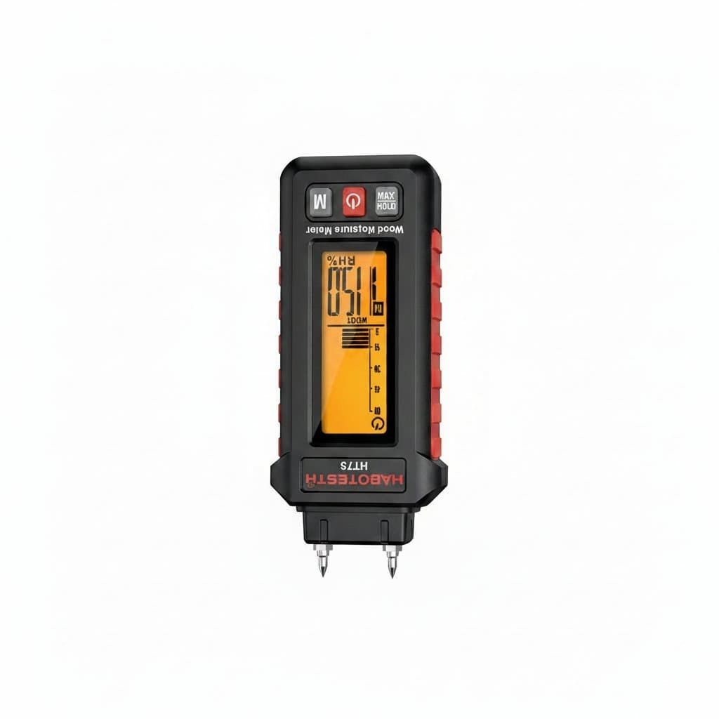 Pin-Type Moisture Meter | Professional Wood, Drywall & Concrete Tester - Image 1