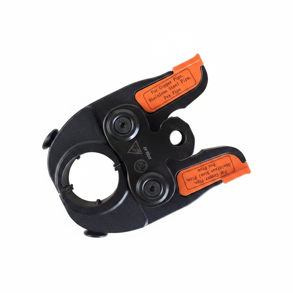 Universal Jaw for hydraulic copper pipe press tool, a durable steel accessory for professional plumbing and HVAC installations.