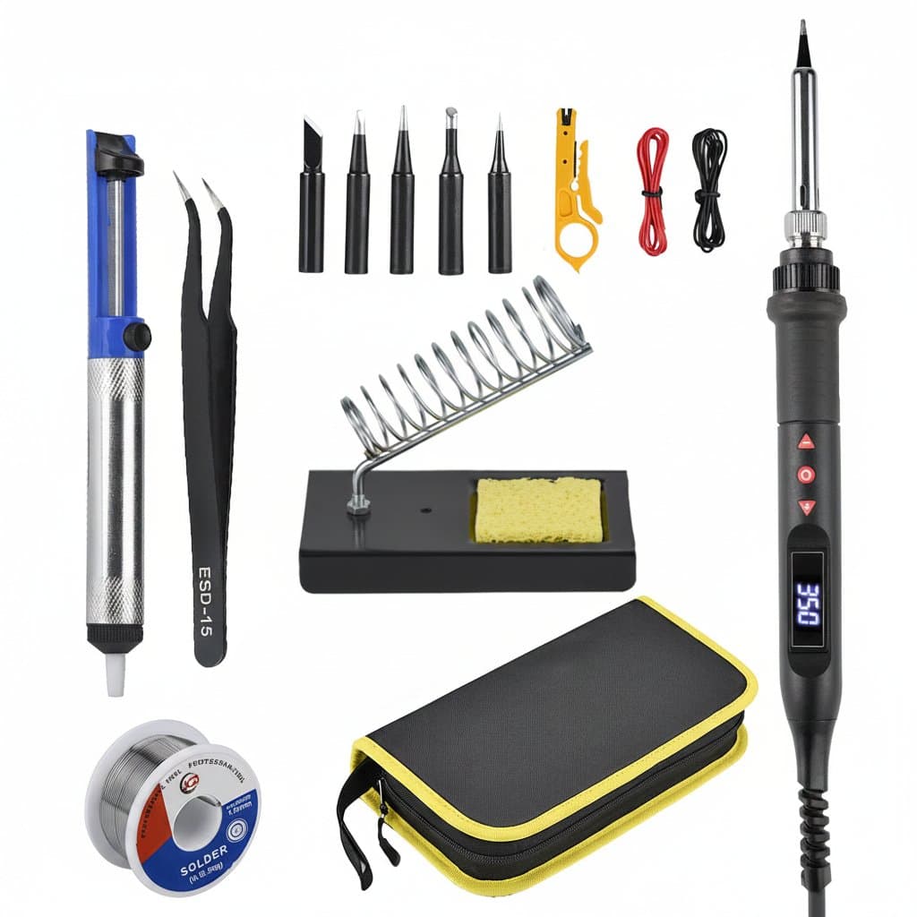 Digital Soldering Iron | 80W Adjustable Temperature | LCD Display Tool