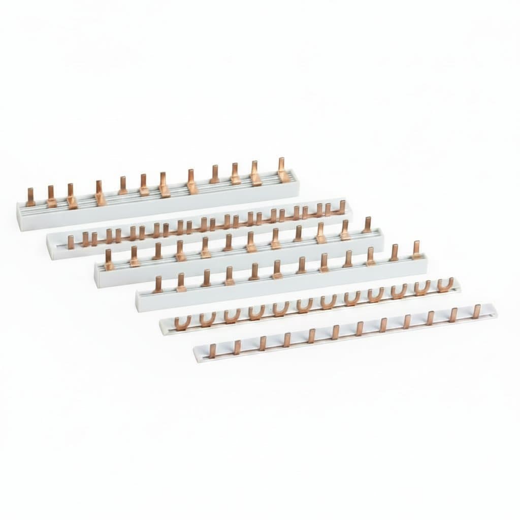 PIN TYPE Fork Copper Busbar Connector for 63A MCB and Circuit Breaker in electrical distribution box