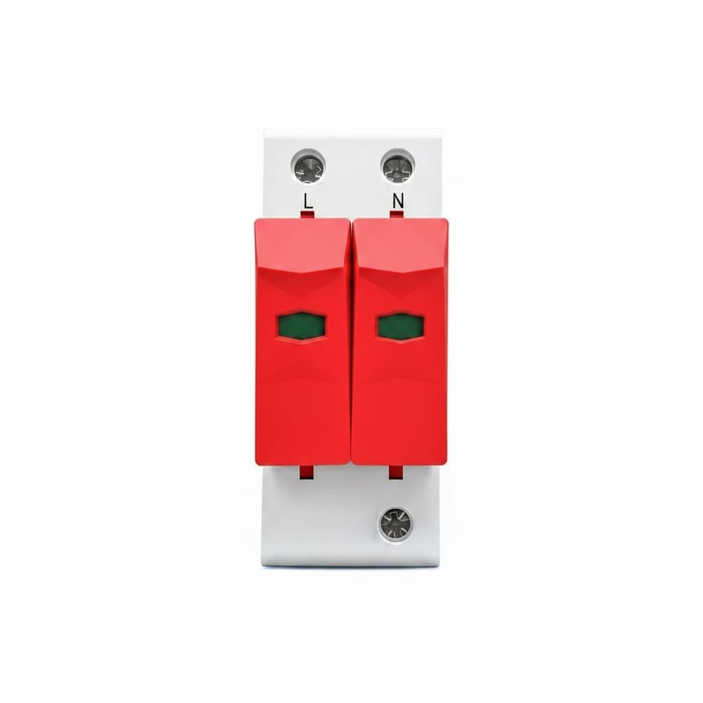TOMZN AC Surge Protector Device, 1P+N low-voltage arrester with 20KA to 40KA protection for household electrical safety.
