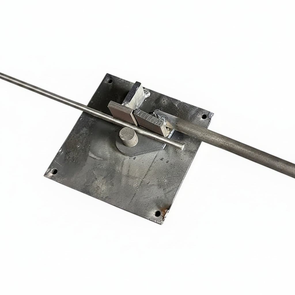 Portable manual rebar bending machine for 1mm to 8mm deformed steel rods, a compact construction tool for on-site reinforcement work.