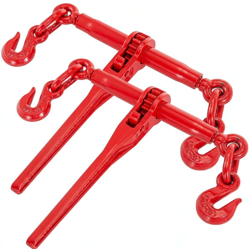 SucceBuy heavy-duty ratchet load binder kit with 5/16-3/8 inch chain and 6600 lbs capacity for secure hauling and towing.