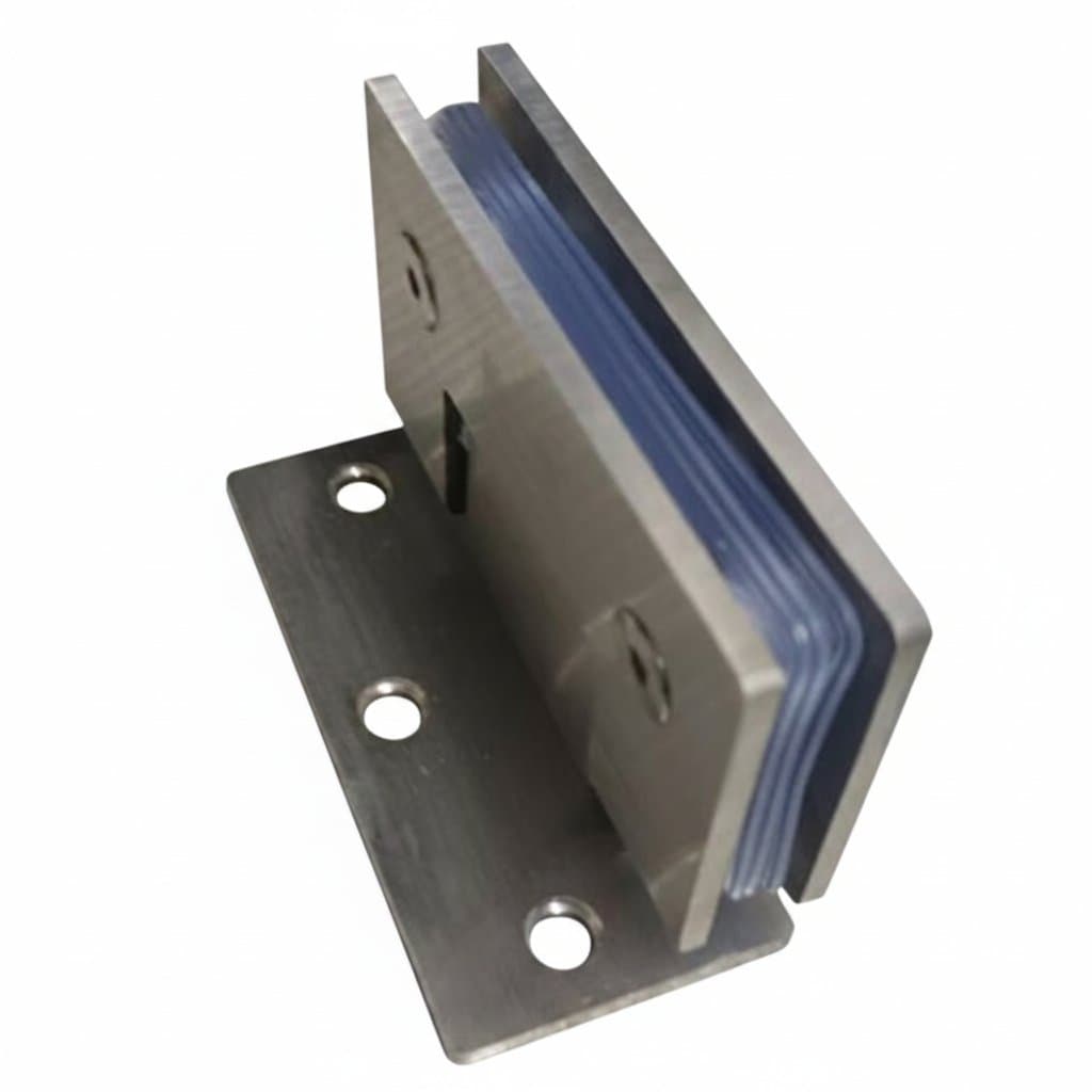 90 Degree Glass Gate Hinges | Bathroom Shower Door Clamp | For 8-12mm Glass