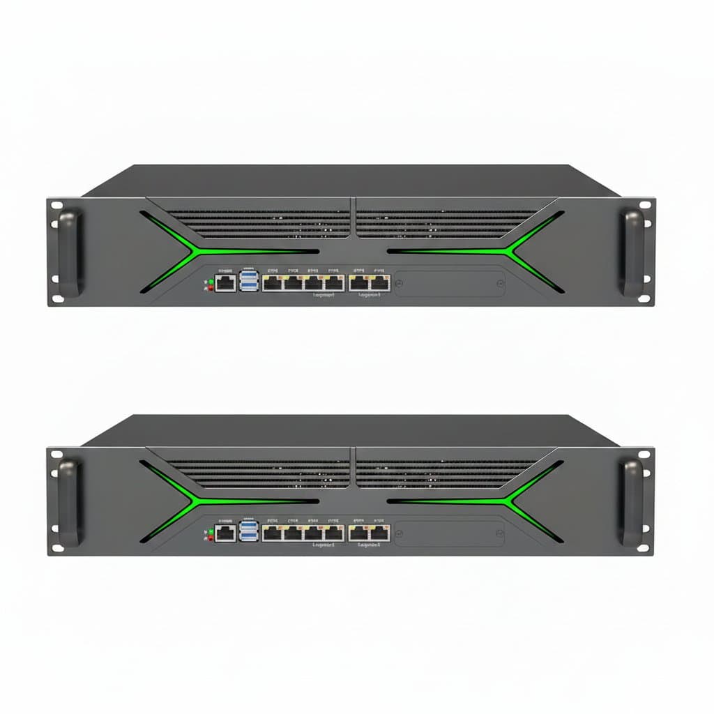 1U Rackmount Firewall Server | 12th Gen LGA 1700 | 4-Port 10G SFP+ & 6-LAN Network Security Appliance - Image 1