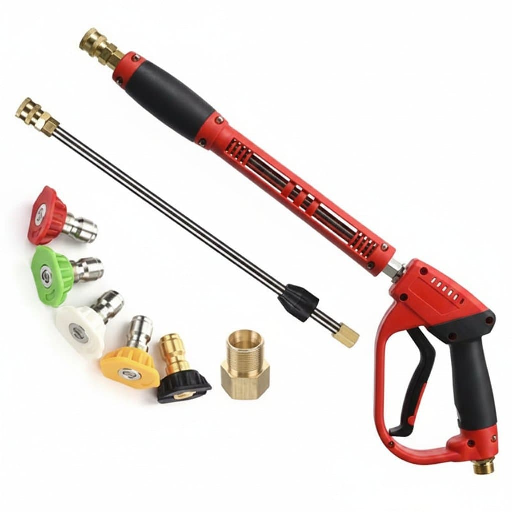 High-Pressure Car Wash Gun | Quick-Connect Nozzle | Durable Copper Construction