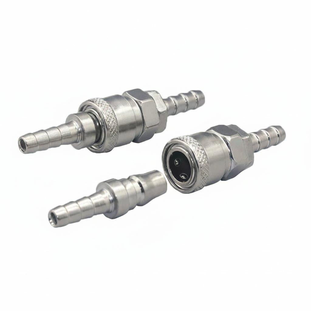 4Pcs steel Pneumatic Fitting Air Line Hose Compressor Connec - Premium Industrial & Machinery > Hydraulics & Pneumatics with professional quality and features