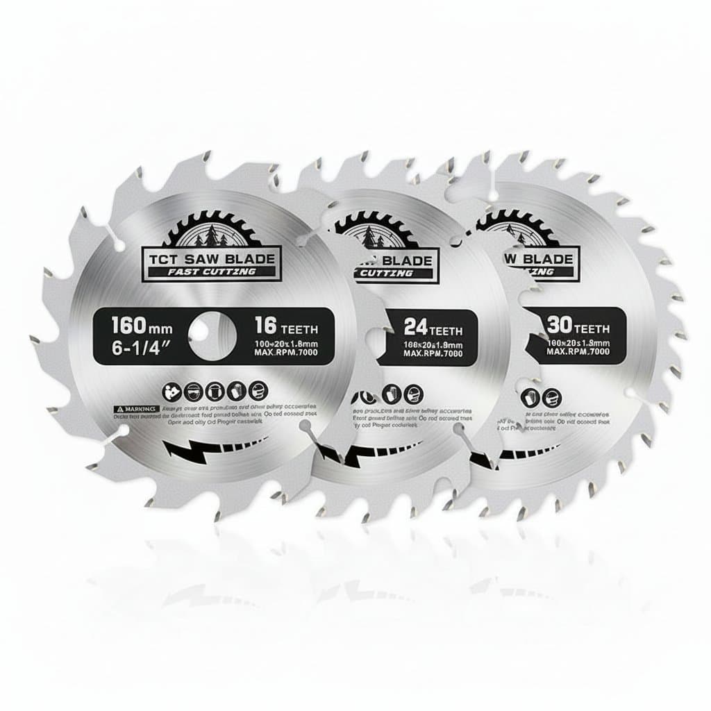 5-Piece Mini Circular Saw Blade Set | 85mm HSS & TCT Cutting Discs | Precision Woodworking Tools - Image 1