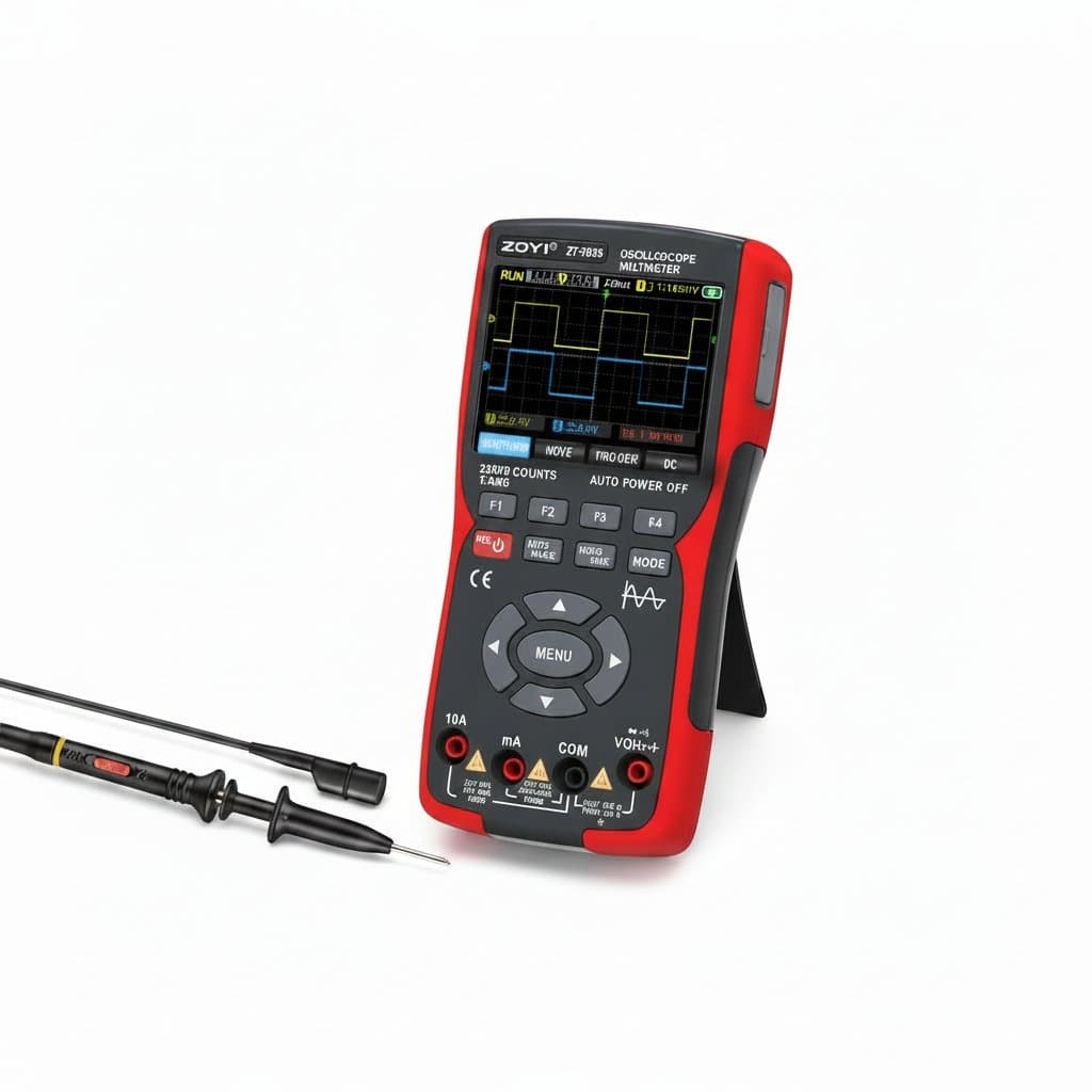 3-in-1 Digital Multimeter & Oscilloscope | 50MHz Bandwidth | PC Data Storage & Signal Generator
