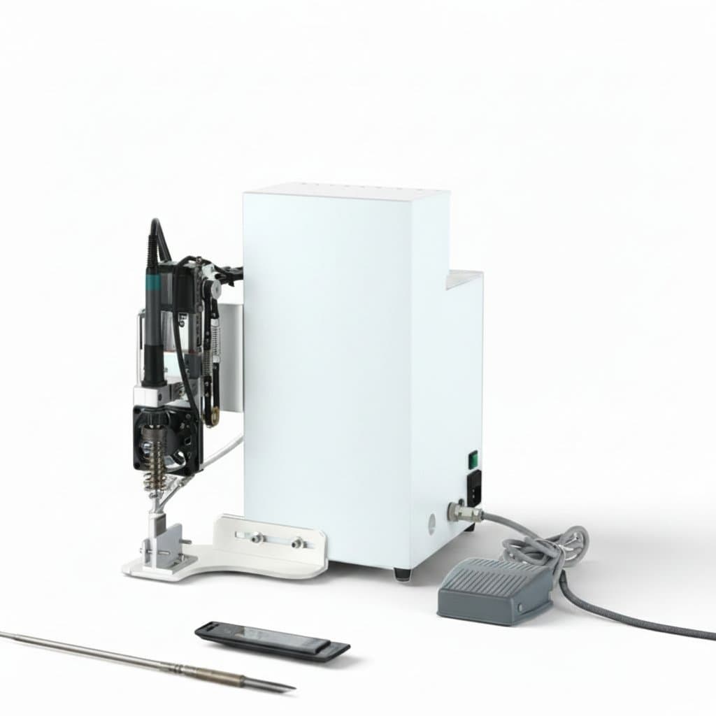 ZTEN multi-functional soldering station with digital display, adjustable temperature knob, and included soldering iron for circuit board repair.
