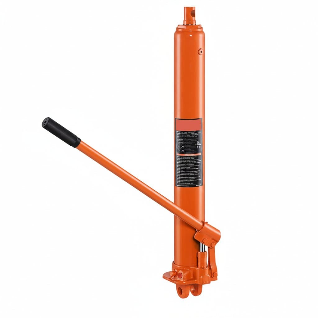 3/8 Ton Hydraulic Ram Cylinder | Heavy-Duty Engine Hoist Pump for Garage & Workshop