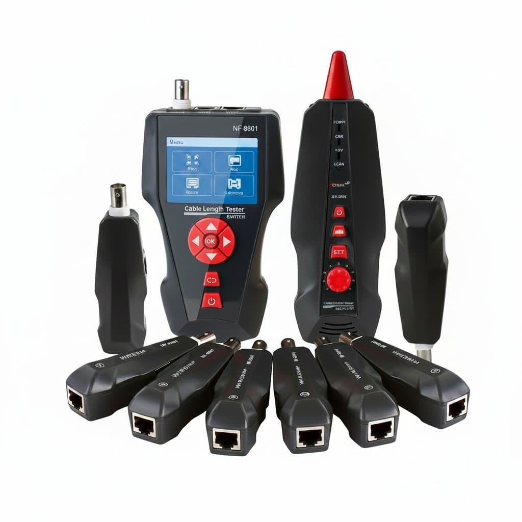 Network Cable Tester | RJ45, RJ11, BNC, POE, PING | Crosstalk & Wire Tracking