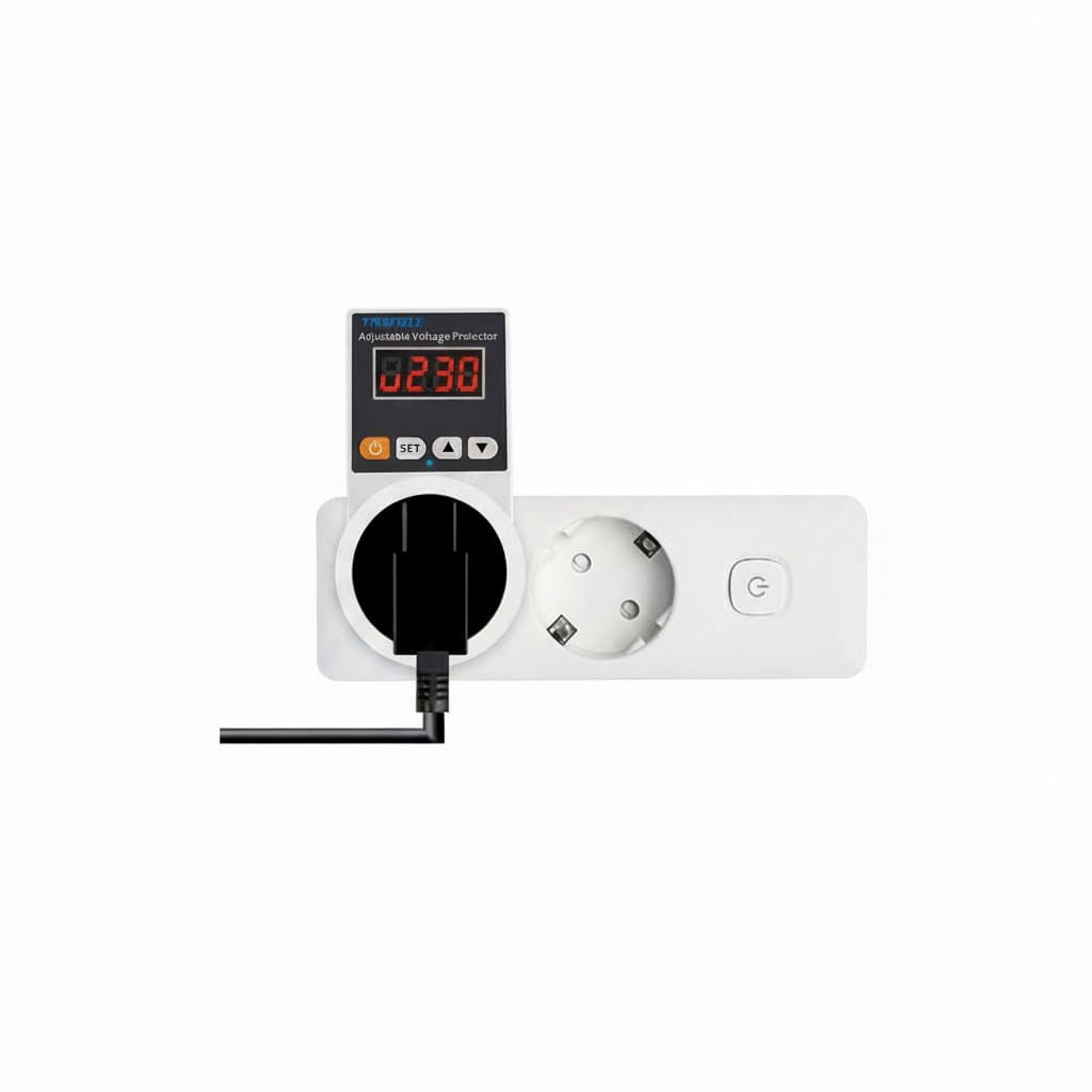 Voltage Protector & Surge Guard | 220V 16A Adjustable | Refrigerator & Appliance Safety