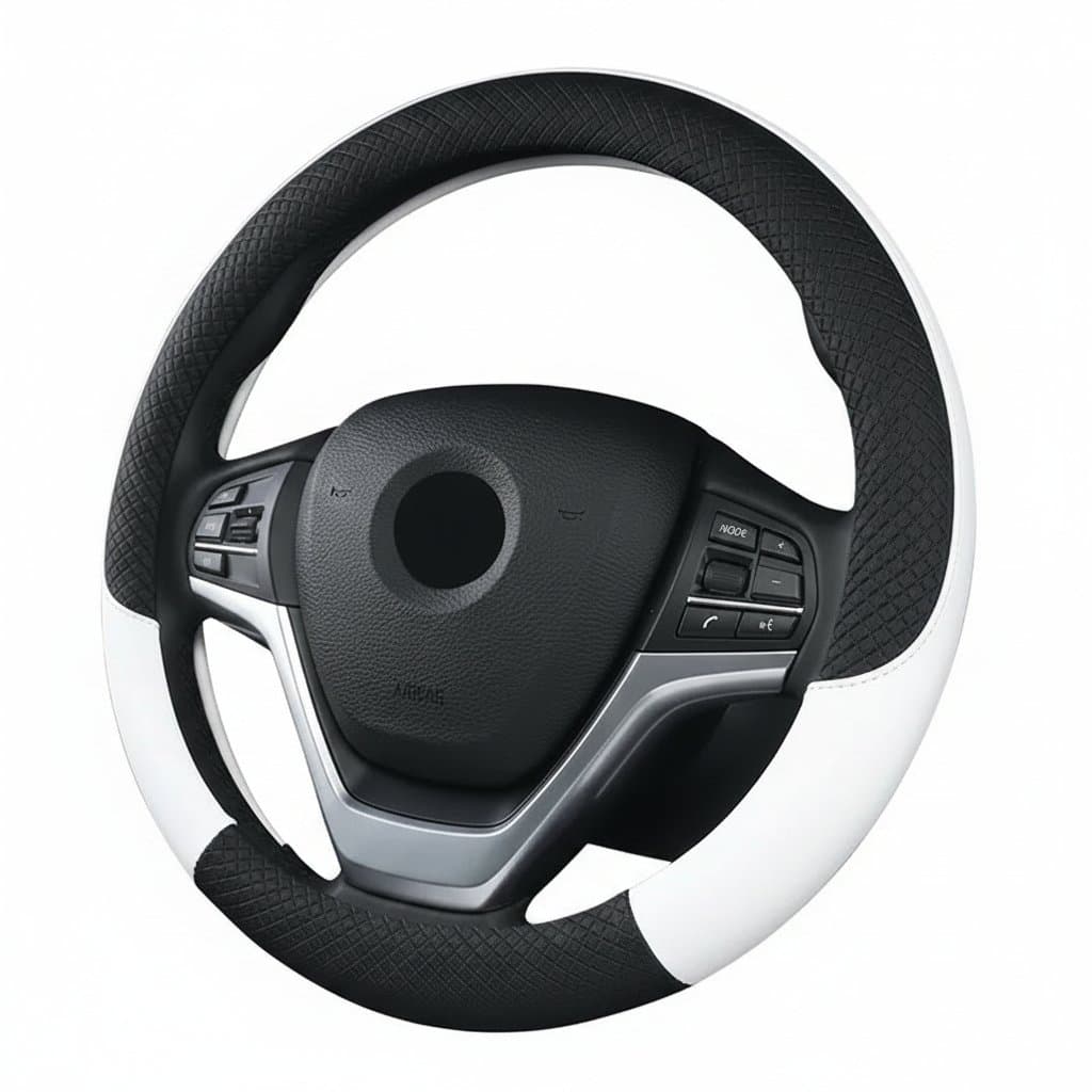 A universal perforated Nappa leather car steering wheel cover, designed for comfort in all seasons.