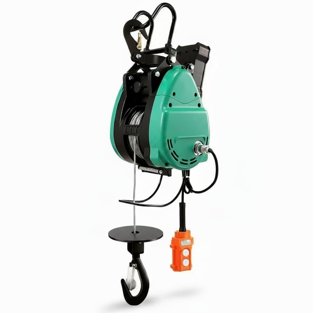 160KG to 360KG electric hoist with remote control, a portable winch for household lifting of air conditioners and machinery.