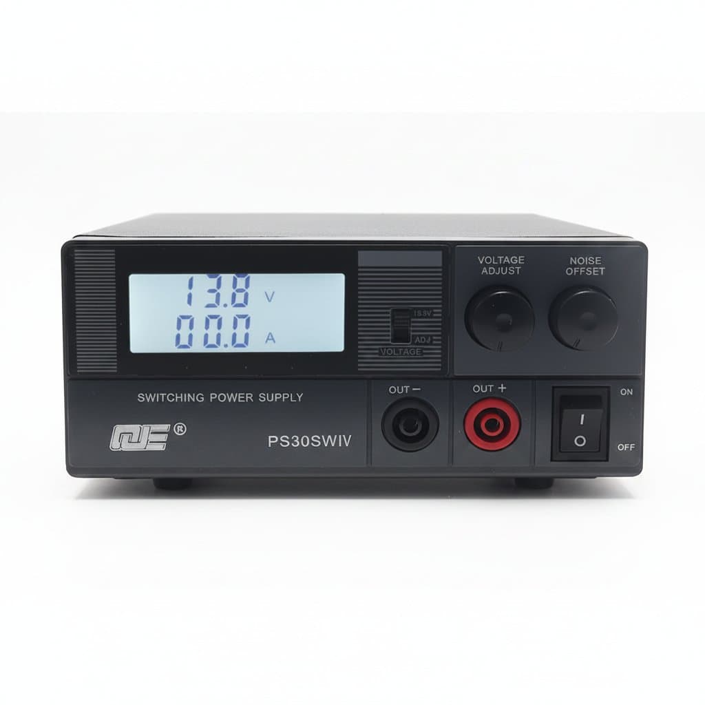 30A Linear Power Supply | 13.8V DC Regulated Bench Unit | Stable for Communications & Automotive