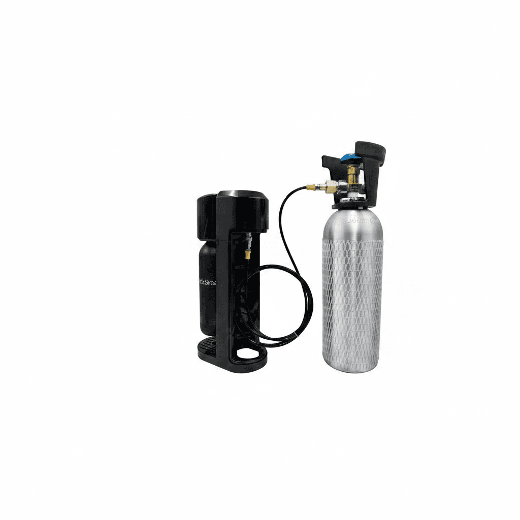 CO2 Cylinder Filling Station | TR21 Adapter Kit for Soda Makers | Premium Hose & Fittings