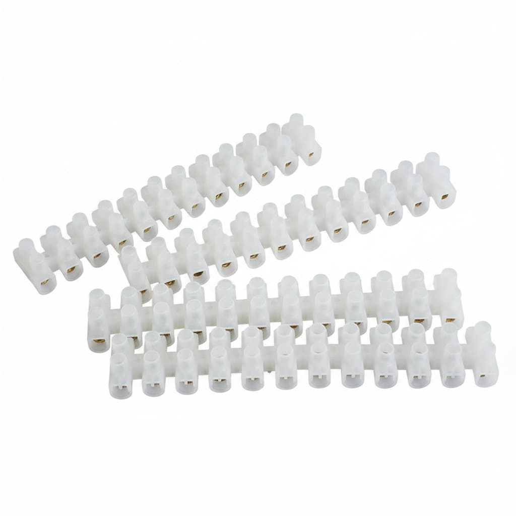 12-Position Screw Terminal Block | 10A Dual-Row Barrier Strip for Secure Wiring - Image 1