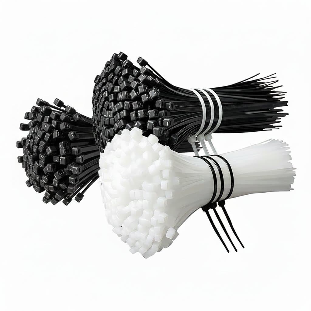 Professional-Grade Self-Locking Cable Ties | 1000-Piece Kit | High-Temperature Nylon | Heavy-Duty Fastening - Image 1