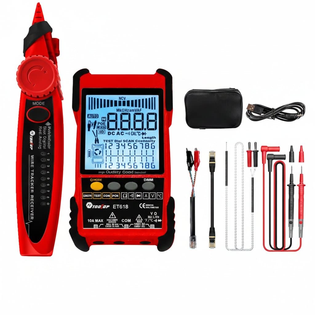 Network Cable Tester | POE & Length Measurement | 400M/600M Tracking - Image 1