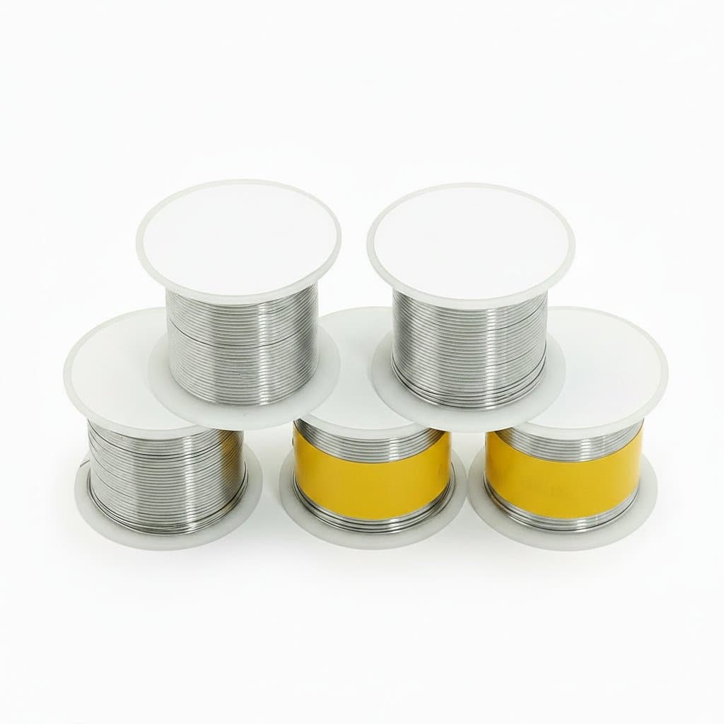 Asahi Quality Hiclass low melt solder wire with 1.8% to 2.4% rosin core flux for precise welding and soldering tasks.