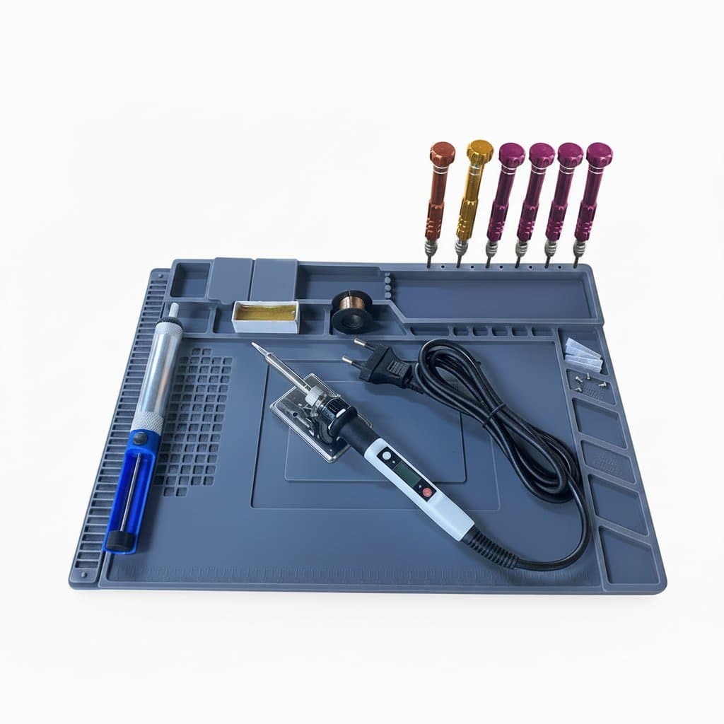 Soldering Mat | Heat-Resistant & Magnetic Workstation Pad | S-160 Model - Image 1