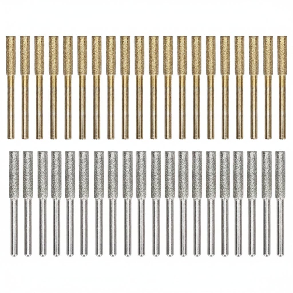 Chainsaw Sharpener Kit | Diamond-Coated Burr Set | 4.0-5.5mm Grinding Heads for Precision Sharpening - Image 1