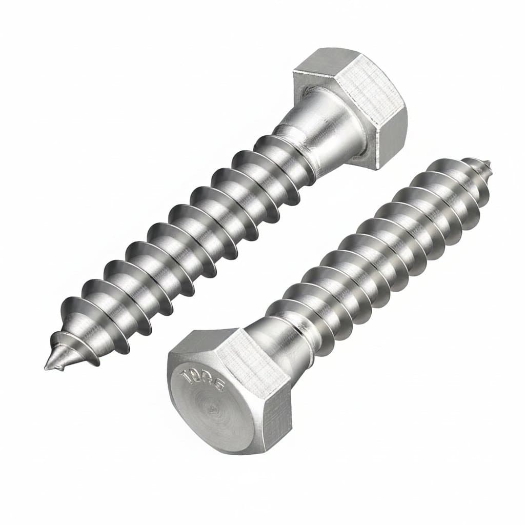 Heavy-Duty Hex Lag Screws | 304 Stainless Steel M6 M8 M10 | For TV Mounts & Deck Repair - Image 1